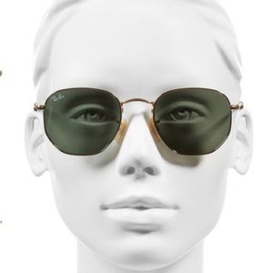 Ray-Ban 51mm Hexagonal Flat Lens Sunglasses